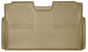 Ford F-150 Floor Mat - Rear - Husky Liners - WeatherBeater - Tan - 2015